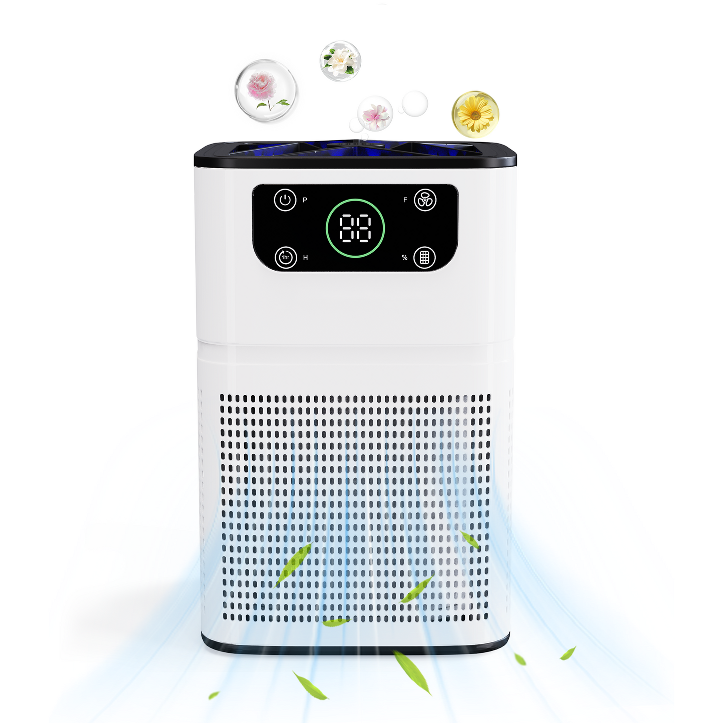 ZhiQi HEPA Air Purifier with Light for Pets Dust Smoke Pollen Dander Smell, Portable Air Purifier for Home