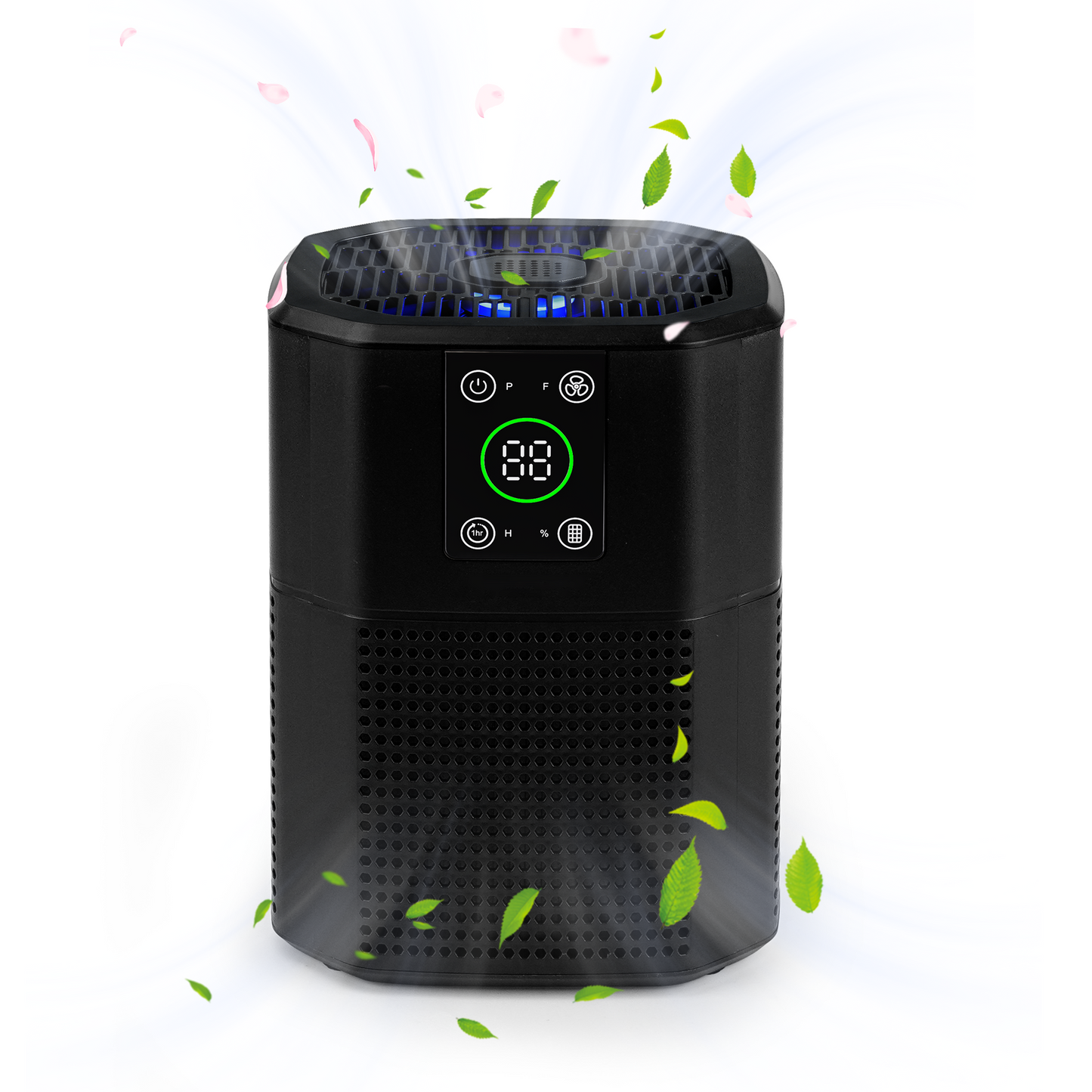 ZhiQi Desktop Small Air Purifier for Home Office, H13 HEPA Cleaner with Aroma Function & Sleep Mode
