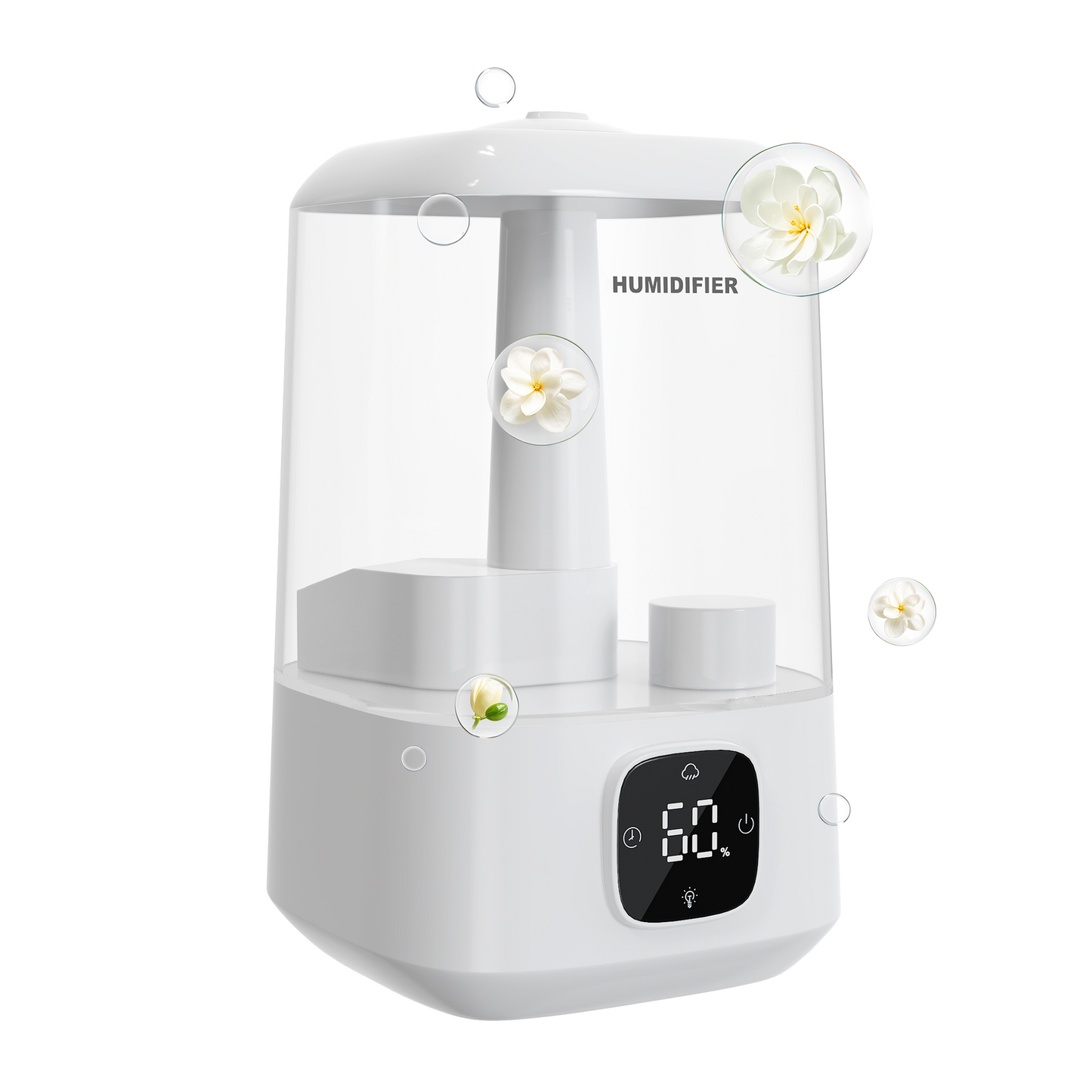ZhiQi Cool Mist Air Humidifier for Home Baby Nursery & Plants, Auto Shut-off