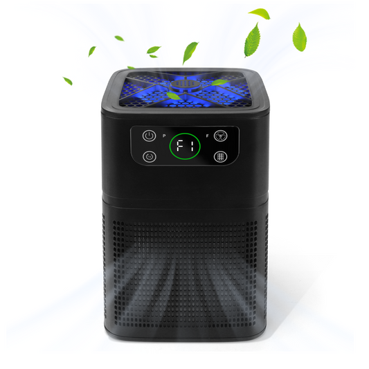 ZhiQi Air Purifier for Home Bedroom with HEPA Filter, Desktop Air Filter Cleaner for Smoke Pets Dander Odor