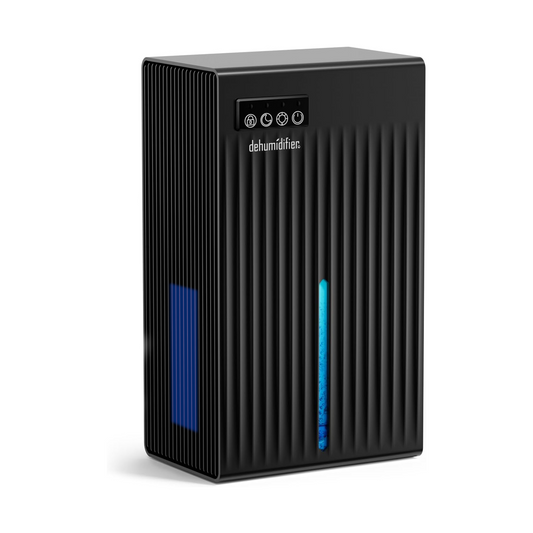 ZhiQi Dehumidifier(1000 sq.ft), 98 OZ Dehumidifiers for Home，Dehumidifiers with Drain Hose 7 Colors LED Light