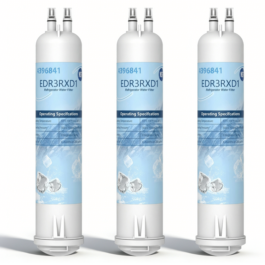 EDR3RXD1 Compatible with 4396841 Refrigerator Water Filter, KAD3RXD1, WHR3RXD1, 4396841, 4396710, Filter 3, 46-9083,46-9030, 9030, 9083 Refrigerator Water Filter