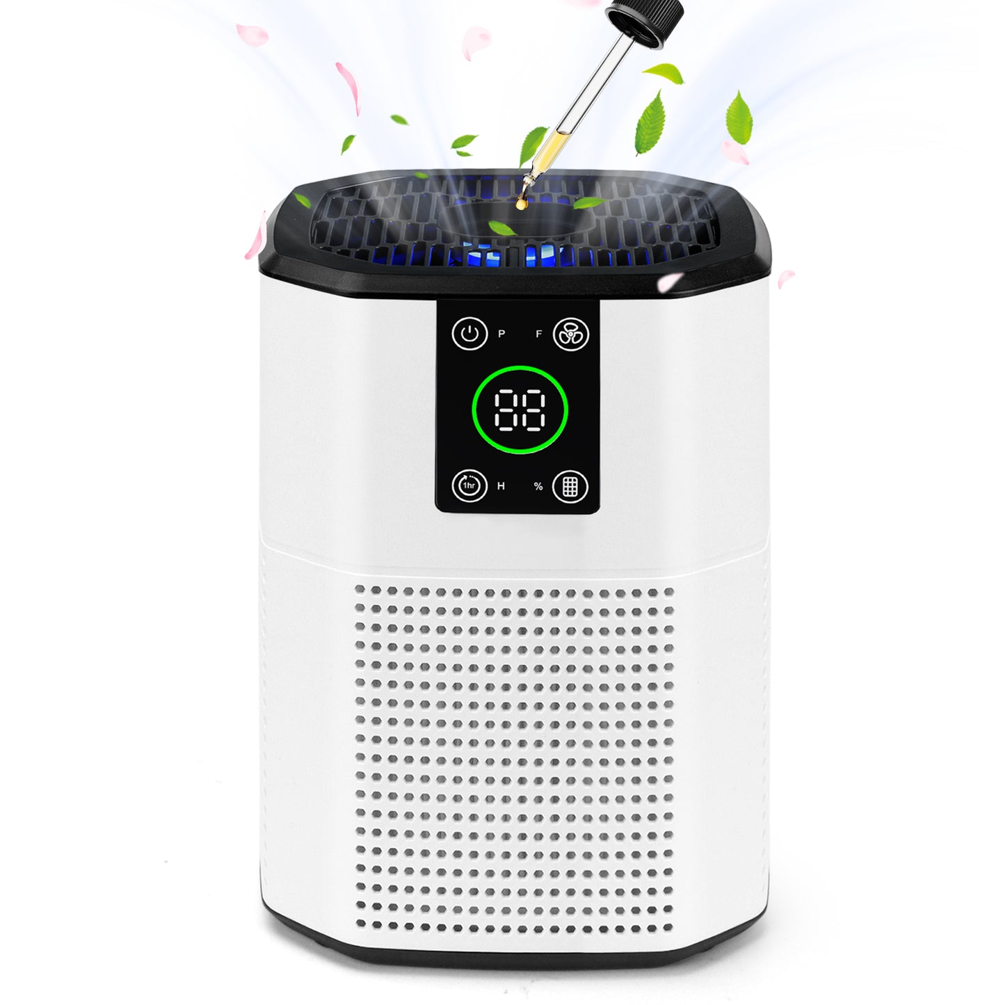 ZhiQi Air Purifier for Home and Office, With 3-Stage Filtration 3 Speeds Timer Sleep Mode(24db)
