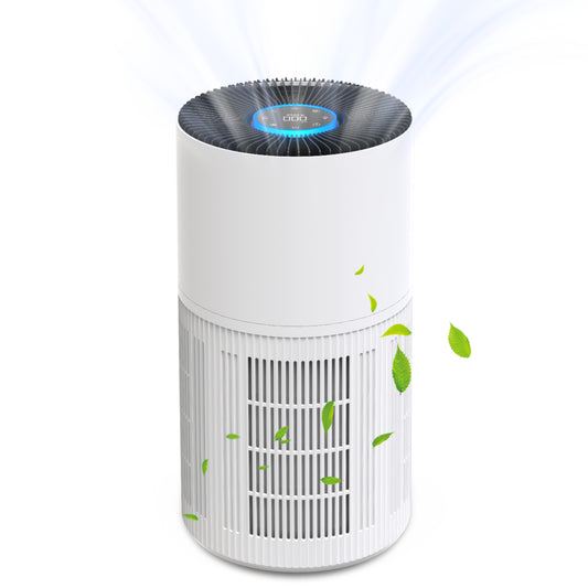 ZhiQi Air Purifiers for Home Large Room up to 1095 ft², H14 True HEPA Air Purifier for Bedroom with 4 Color Lights