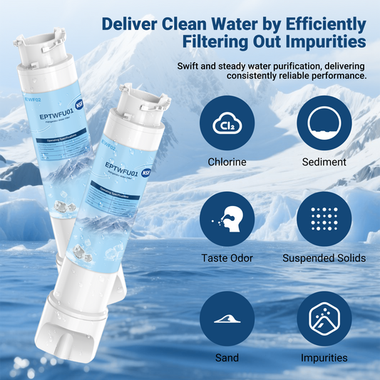 EPTWFU01 Water Filter Replacement, Compatible with Frigidaire EPTWFU01, Pure Source Ultra II, EWF02