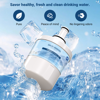 DA29-00003G Refrigerator Water Filter, Replacement for Samsung DA29-00003G, DA29-00003B, DA29-00003A, Aqua-Pure Plus, HAFCU1, RFG237AARS, RS22HDHPNSR, RSG257AARS, WSS-1