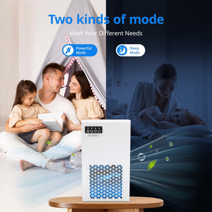 ZhiQi Dehumidifiers for Home, 1000 sq.ft 99oz with with Drain Hose 7 Colors Light for Bedroom Bathroom