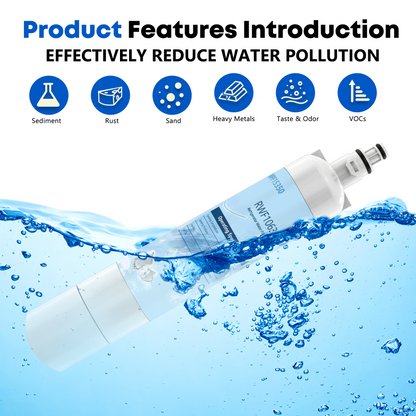 RWF1063 Refrigerator Water Filter, Replacement for GE RPWF (NOT RPWFE), WSG-4, MPF15350, DWF-36, R-3600, OPFG3-RF300, RWF3600A, WD-RPWF, WF277,GFE28GYNFS, GFE28GELDS, PFE28KELDS, Fridge Filter