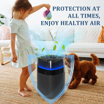True H14 HEPA Air Purifier for Home Allergies Pets Smoke Dust, ZQA-5000A