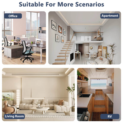 ZhiQi H14 True HEPA Air Purifier 4 Light and Sleep Mode 8 Timer for Home Office Dorm Hotel