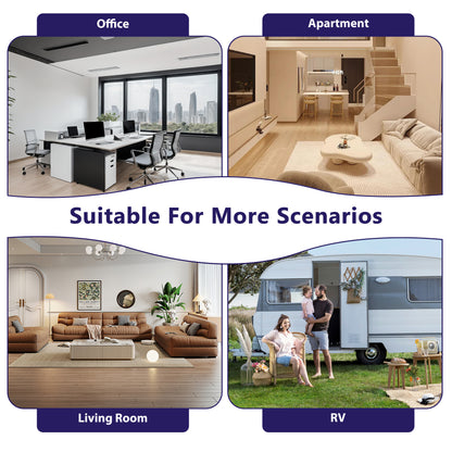 ZhiQi Air Purifiers for Home Large Room up to 1095 ft², H14 True HEPA Air Purifier for Bedroom with 4 Color Lights