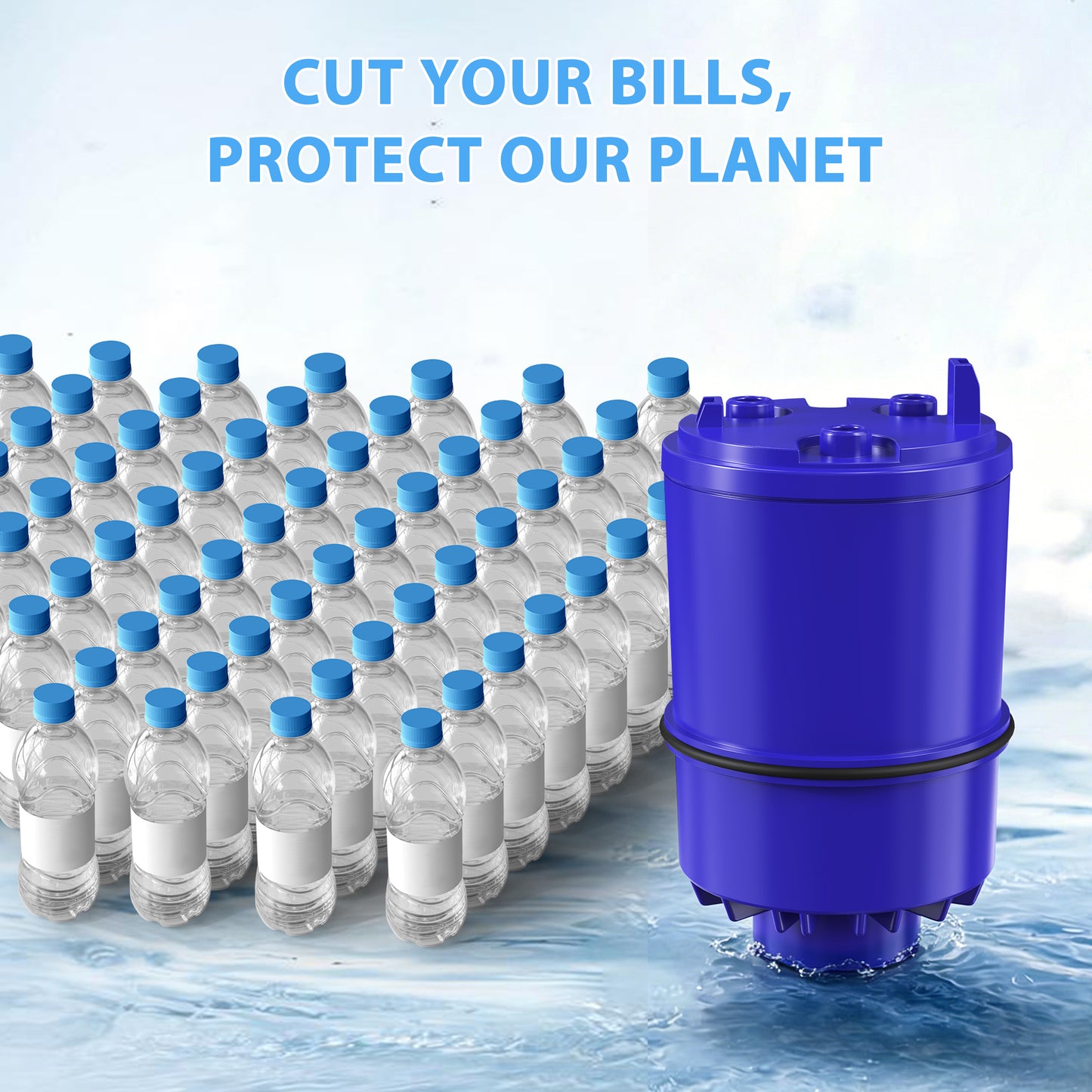 Faucet Mount Replacement Water Filter, Compatible with PUR Filters RF9999 and RF-3375