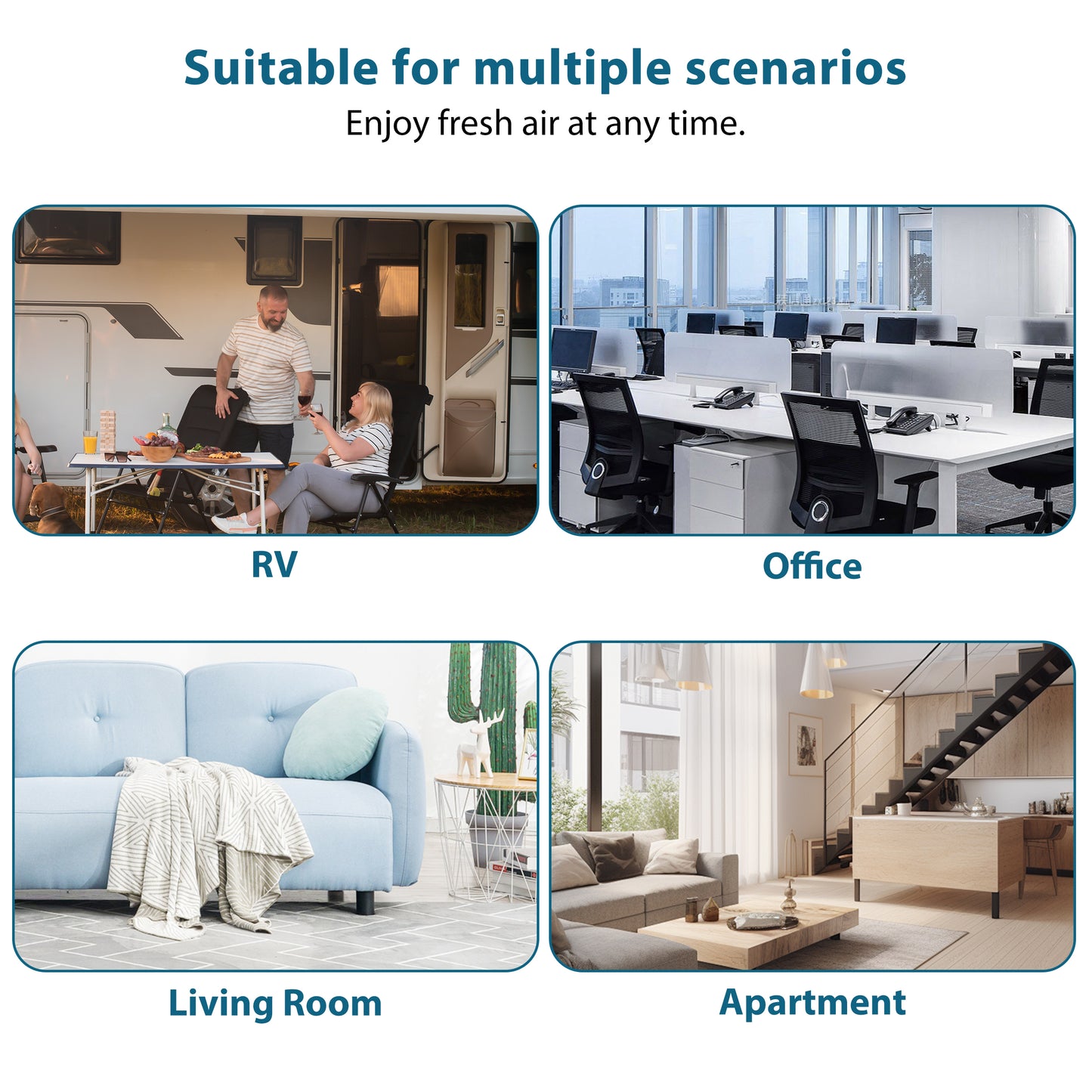 ZhiQi Desktop Small Air Purifier for Home Office, H13 HEPA Cleaner with Aroma Function & Sleep Mode